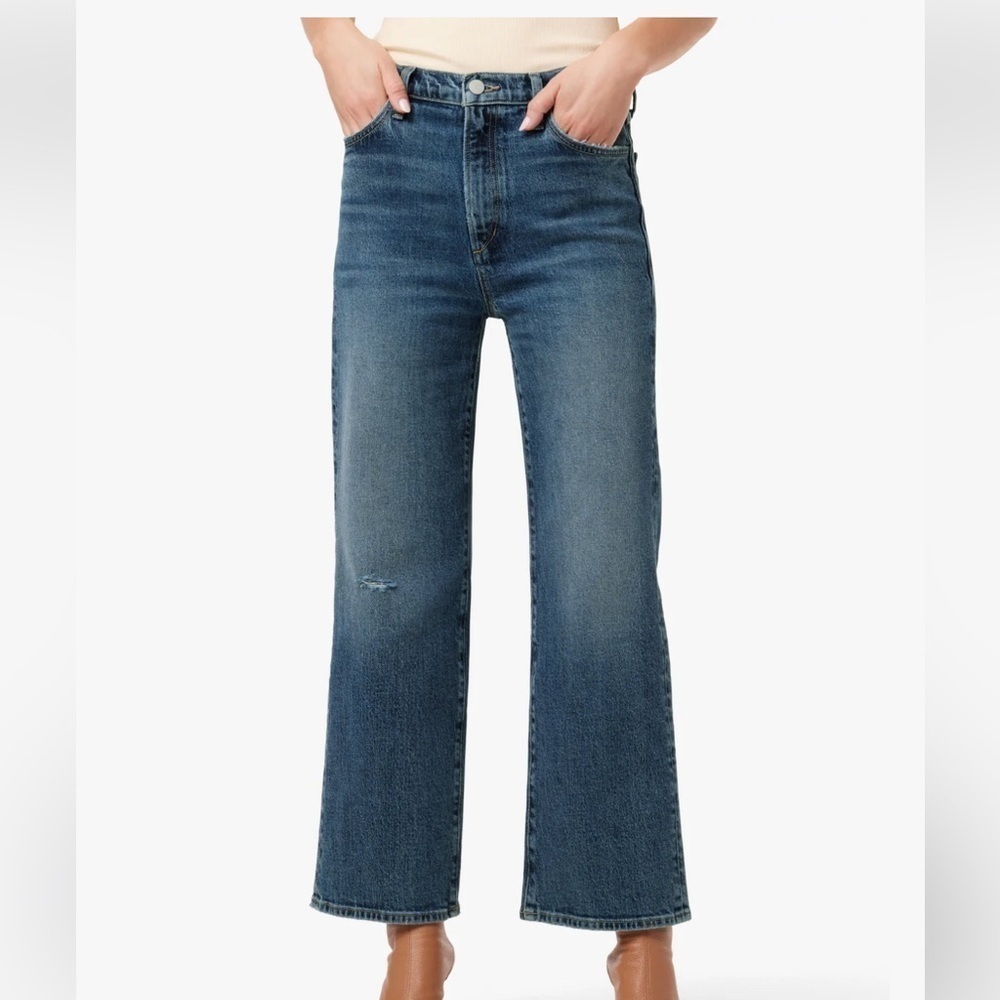 Joe's Jeans The Blake: Piazza Grind Wide Leg High Rise Crop - Picture 1 of 10